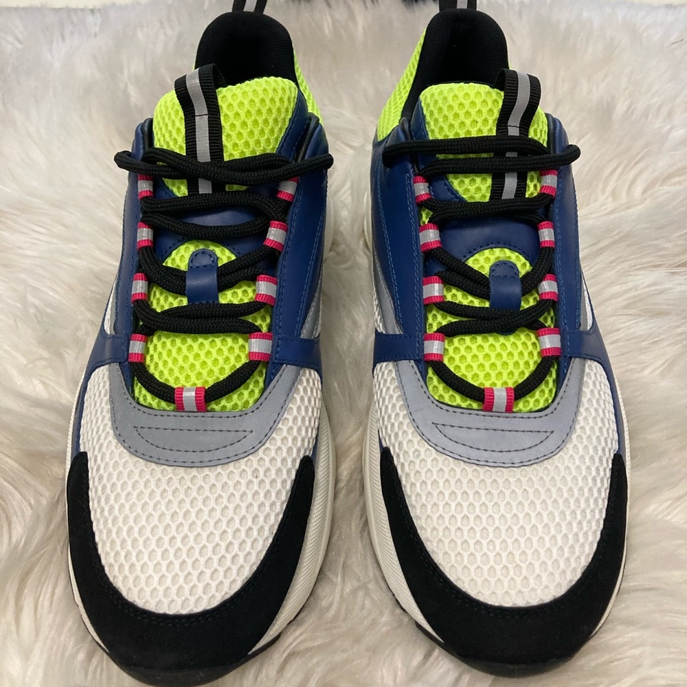 B22 SNEAKER
Blue Calfskin with Yellow and White Technical Mesh